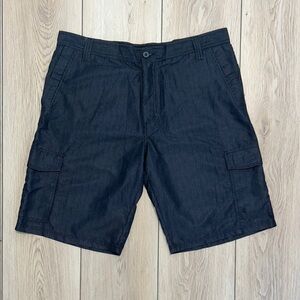 🛍️ 3 for $20 🛍️ - NWOT - Black Striped Cargo Shorts with Sturdy Cotton Blend